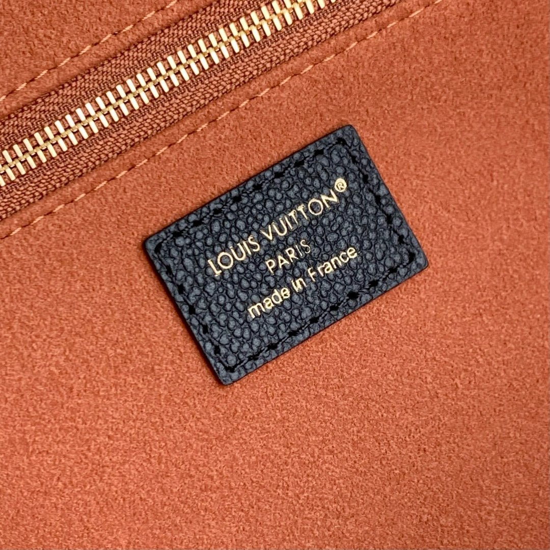 ANYTIME MM 42 IN BLACK MONOGRAM EMPREINTE CALFSKIN GOLD HARDWARE