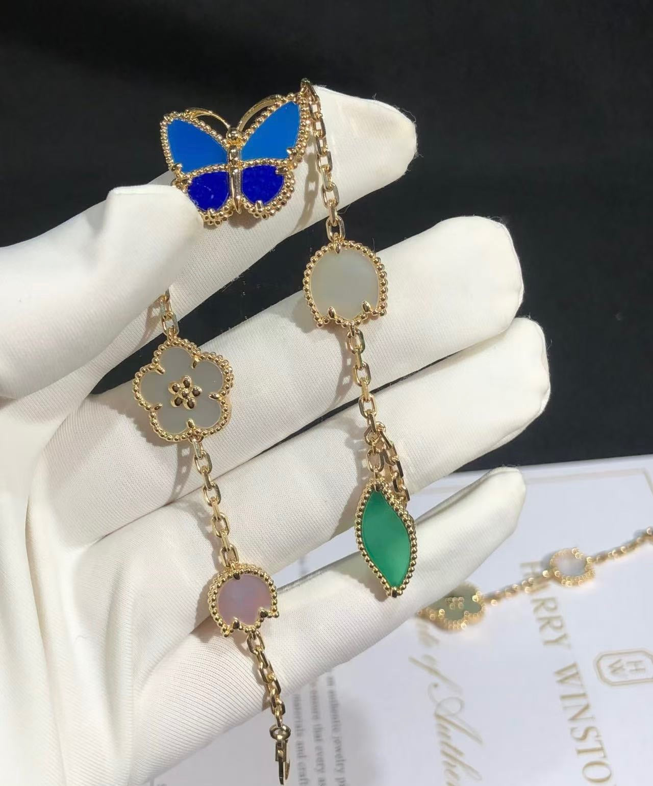 [Clover Jewelry]LUCKY SPRING BUTTERFLY 5 MOTIV ARMBAND