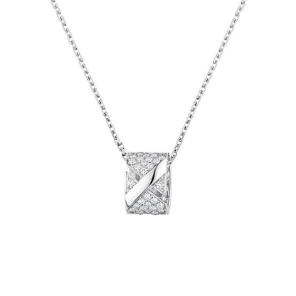 [Clover Jewelery]LIENS EVIDENCE DIAMOND PAVED NECKLACE