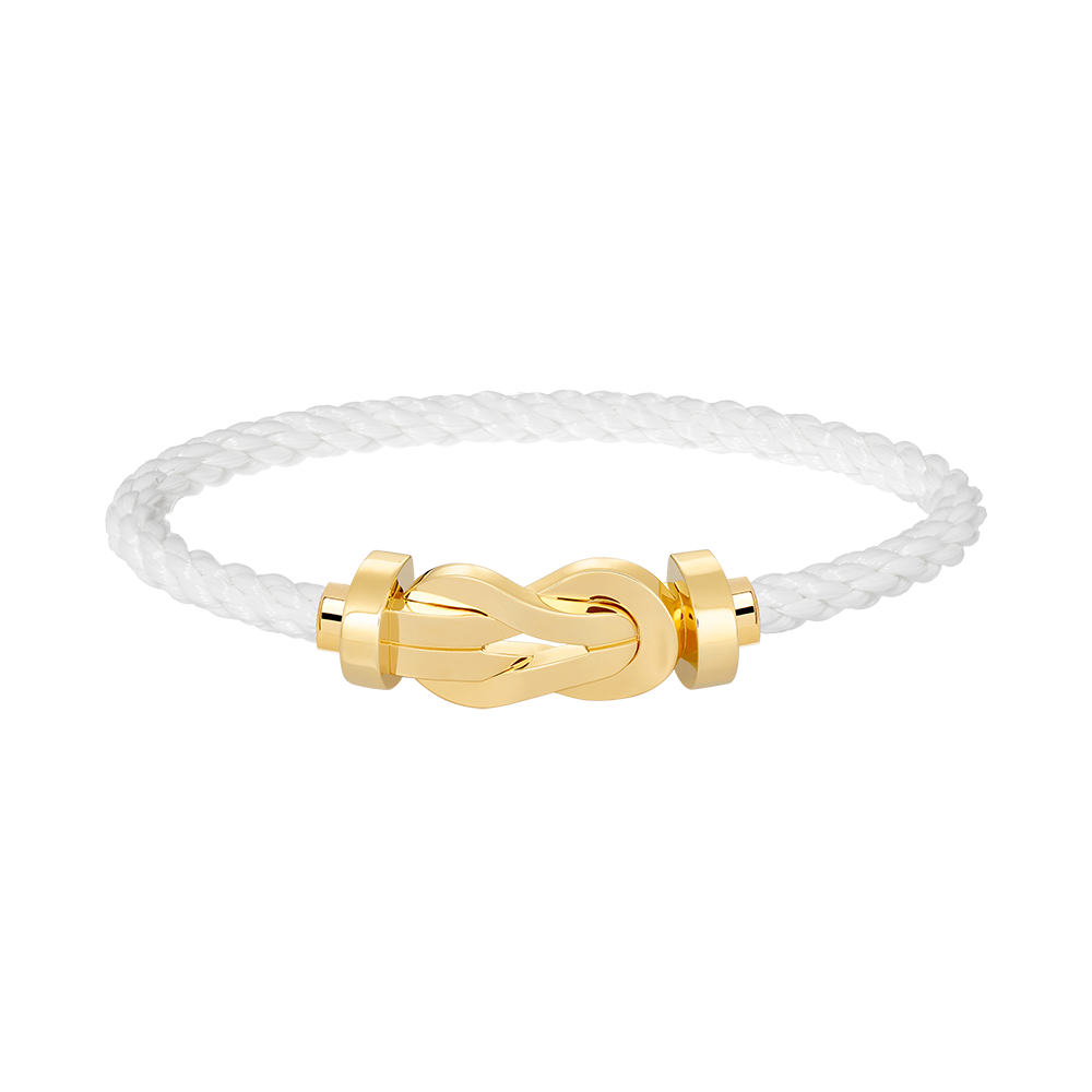 [Clover Jewellery]Chance Armband mit großer 8-stelliger Schnalle ohne Diamanten, Gold