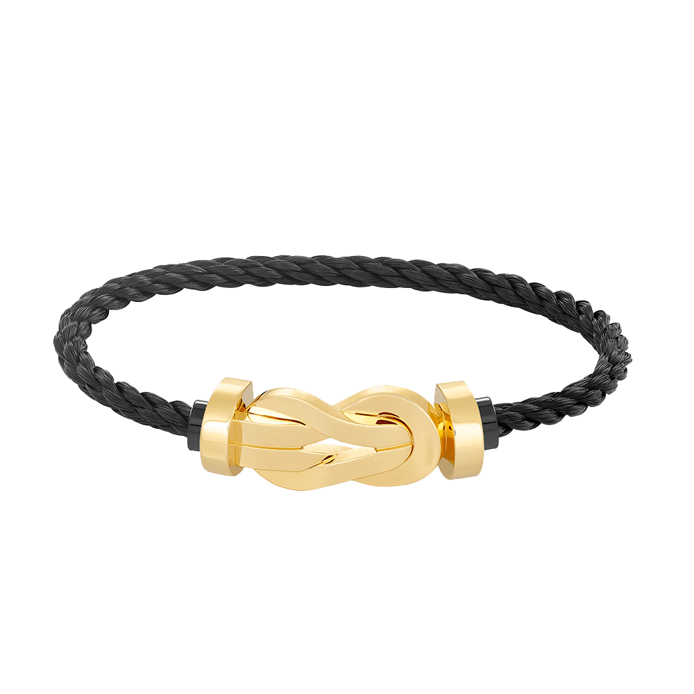 [Clover Jewellery]Chance Armband mit großer 8-stelliger Schnalle ohne Diamanten, Gold