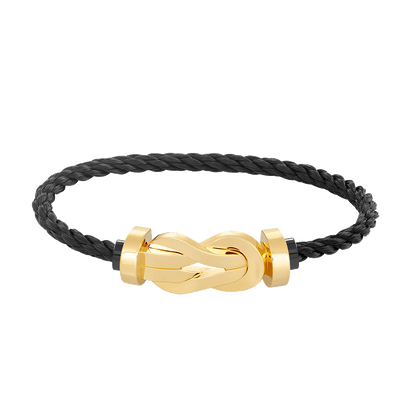 [Clover Jewellery]Chance Armband mit großer 8-stelliger Schnalle ohne Diamanten, Gold