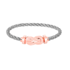 [Clover Jewelry]CHANCE LARGE 8 FIGURE BUCKLE NO DIAMOND BRACELET ROSE GOLD