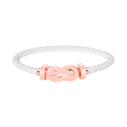 [Clover Jewelery]Chance Armband mit großer 8-stelliger Schnalle ohne Diamanten, Roségold