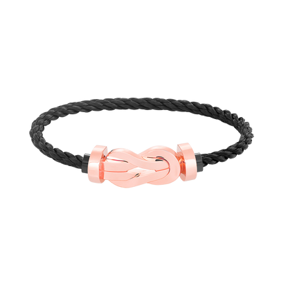 [Clover Jewelery]Chance Armband mit großer 8-stelliger Schnalle ohne Diamanten, Roségold