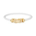 [Clover Jewelry]CHANCE LARGE 8 FIGURE BUCKLE FULLDIAMOND BRACELET GOLD