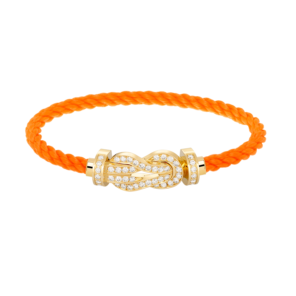 [Clover Jewelry]CHANCE LARGE 8 FIGURE BUCKLE FULLDIAMOND BRACELET GOLD