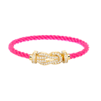 [Clover Jewelry]CHANCE LARGE 8 FIGURE BUCKLE FULLDIAMOND BRACELET GOLD