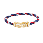 [Clover Jewelry]CHANCE LARGE 8 FIGURE BUCKLE FULLDIAMOND BRACELET GOLD