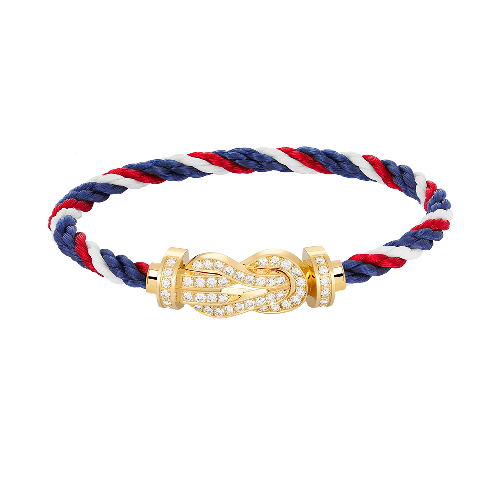 [Clover Jewelry]CHANCE LARGE 8 FIGURE BUCKLE FULLDIAMOND BRACELET GOLD