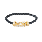 [Clover Jewelry]CHANCE LARGE 8 FIGURE BUCKLE FULLDIAMOND BRACELET GOLD
