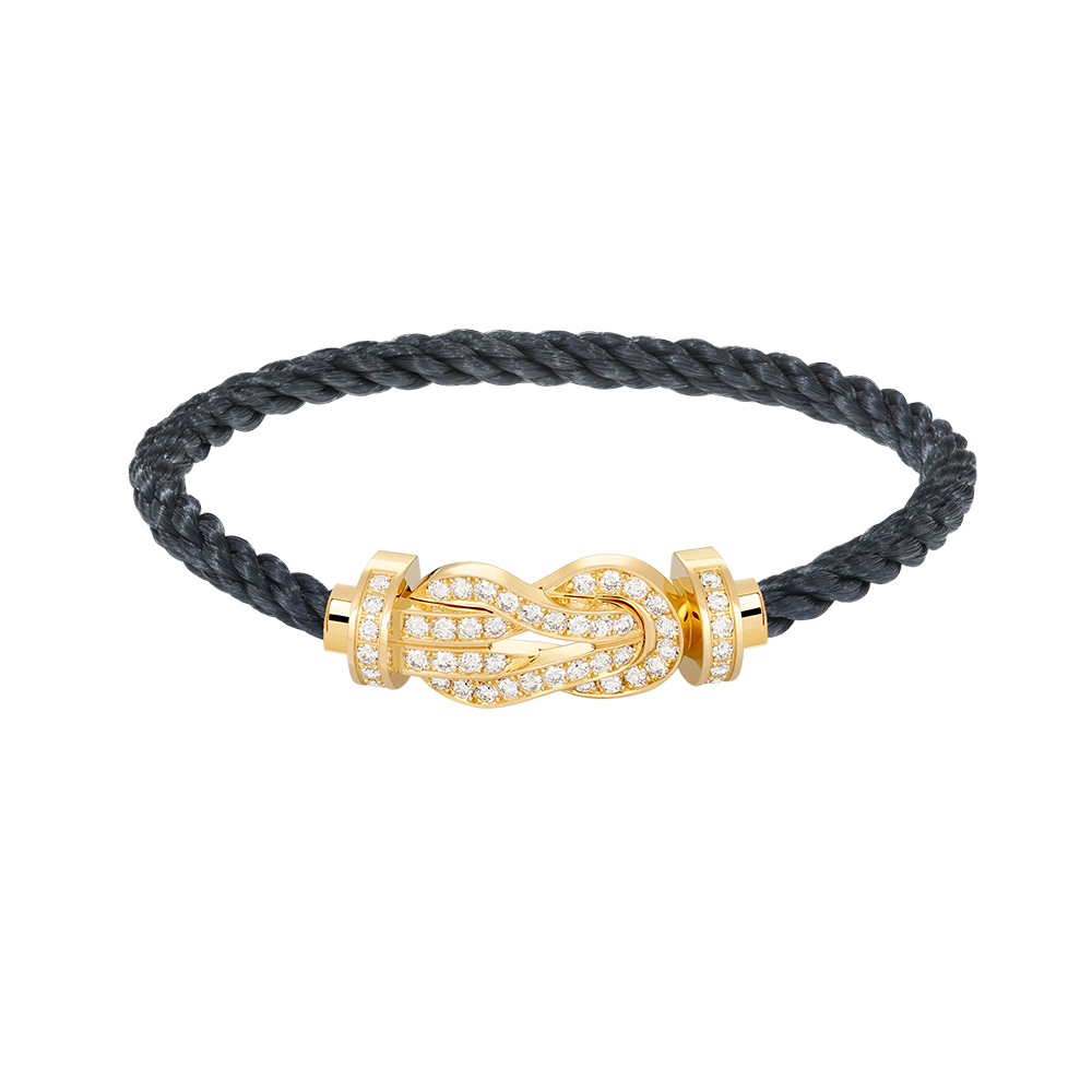 [Clover Jewelry]CHANCE LARGE 8 FIGURE BUCKLE FULLDIAMOND BRACELET GOLD