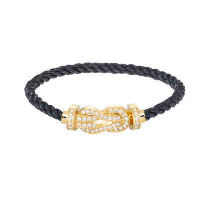 [Clover Jewelery]CHANCE LARGE 8 FIGURE BUCKLE FULLDIAMOND BRACELET GOLD