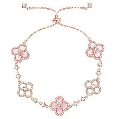 [Clover Jewelery]CLOVER 5 MOTIF PINK BLUE RED WHITE BRACELET