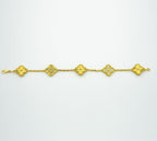 [Clover Jewelry]CLOVER BRACELET 5 MOTIFS GOLD DIAMOND