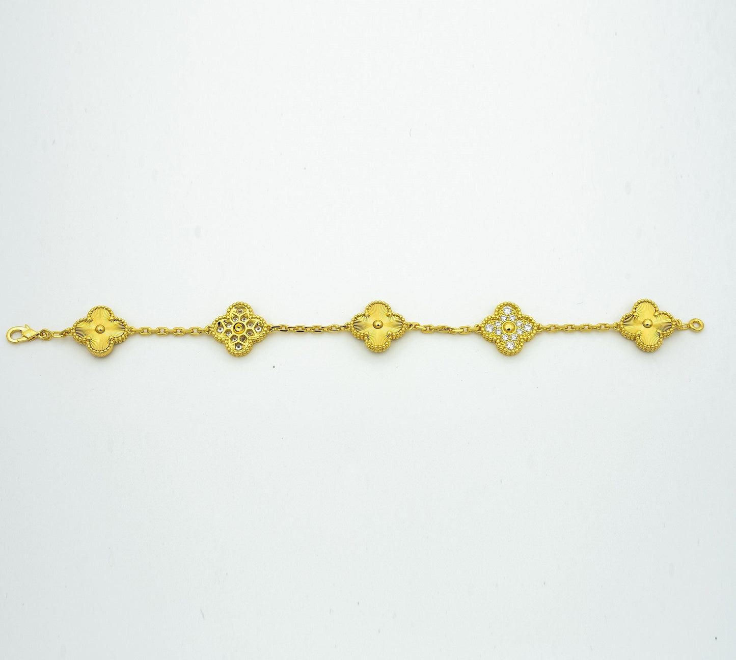 [Clover Jewelry]CLOVER ARMBAND 5 MOTIVE GOLD DIAMANT 
