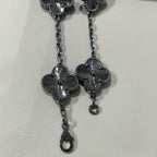 [Clover Jewelry]クローバー 5モチーフ ブラックブレスレット