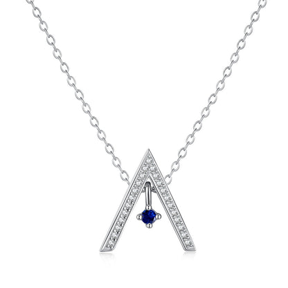 [Clover Jewelery]Sparkling "A" Shape Necklace