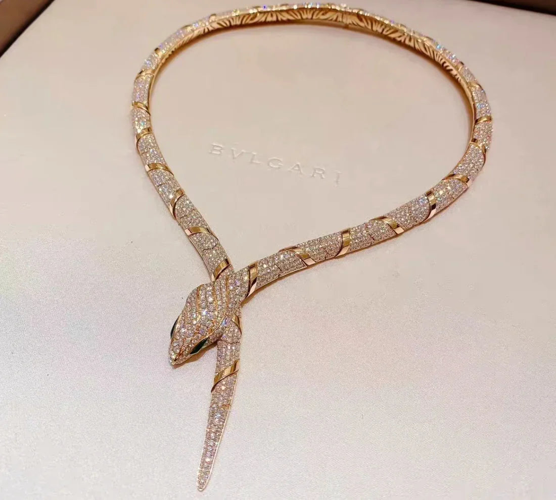 [Clover Jewelery]HAUTE COUTURE GOLD SERPENTI NECKLACE