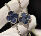 [Clover Jewelry]クローバー 10モチーフ ビーズ ストーン ネックレス