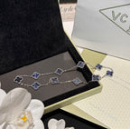 [Clover Jewelry]クローバー 10モチーフ ビーズ ストーン ネックレス