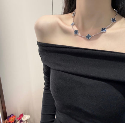 [Clover Jewelery]CLOVER 10 MOTIFS BIDE STONE NECKLACE