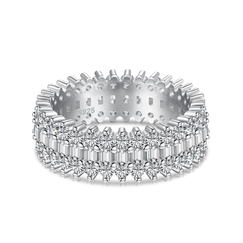 [Clover Jewelry]Ornate Colorful Radiant Cut Daily Ring