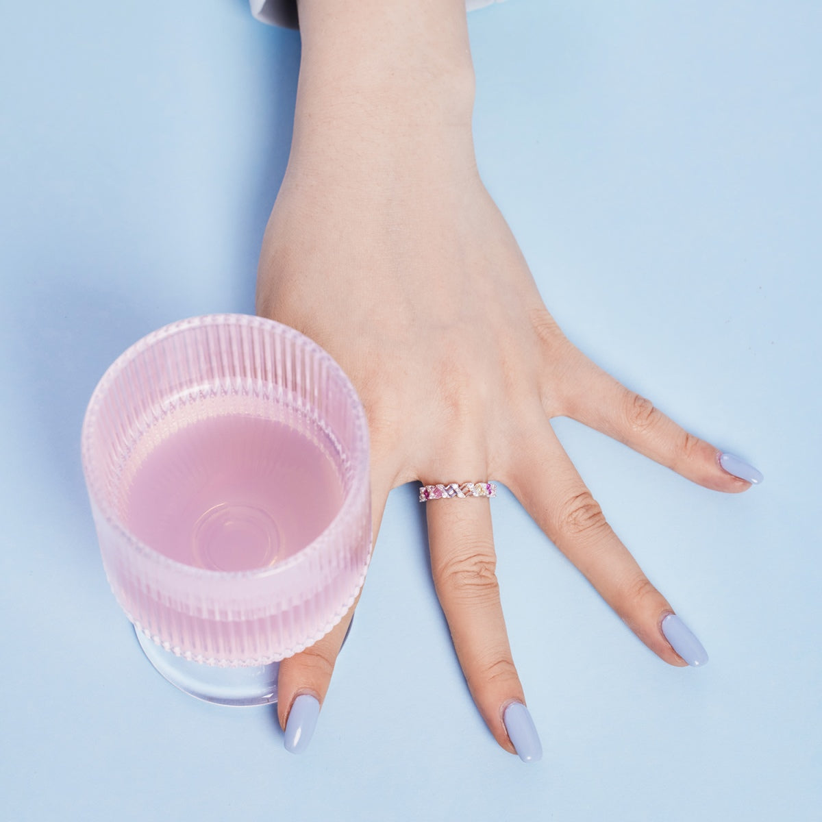 [Clover Jewellery] Zarter, lebendiger Alltagsring im Smaragdschliff