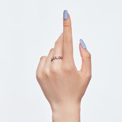 [Clover Jewellery] Zarter, lebendiger Alltagsring im Smaragdschliff