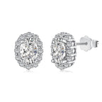 [Clover Jewelry]Zarte, einzigartige, oval geschliffene Alltags-Ohrringe