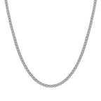 [Clover Jewelry]Delicate Round Shape Tennis Necklace