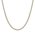 [Clover Jewelry]Delicate Round Shape Tennis Necklace