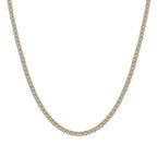 [Clover Jewelry]Delicate Round Shape Tennis Necklace