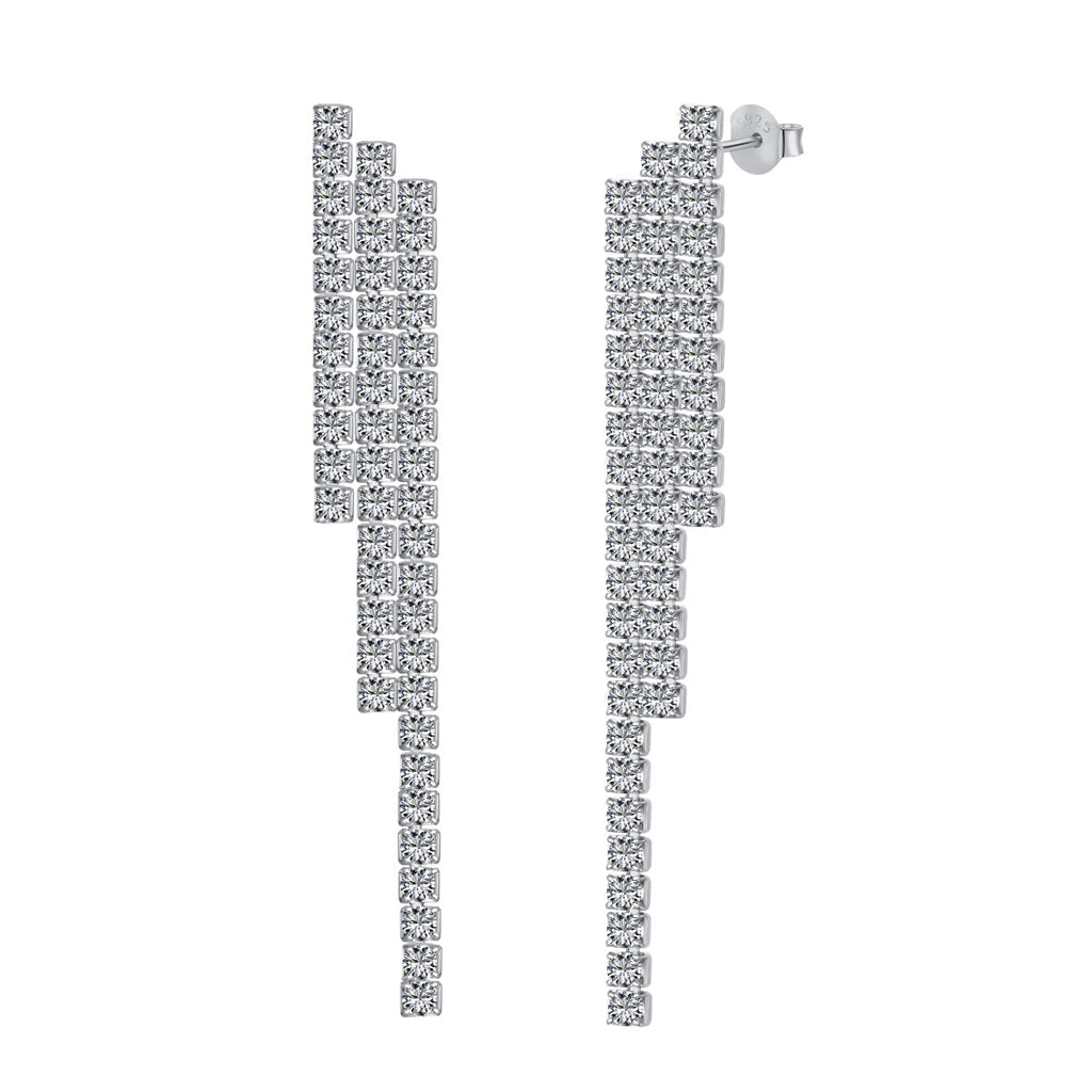 [Clover Jewelry]Luxuriöse zierliche Bankett-Ohrringe