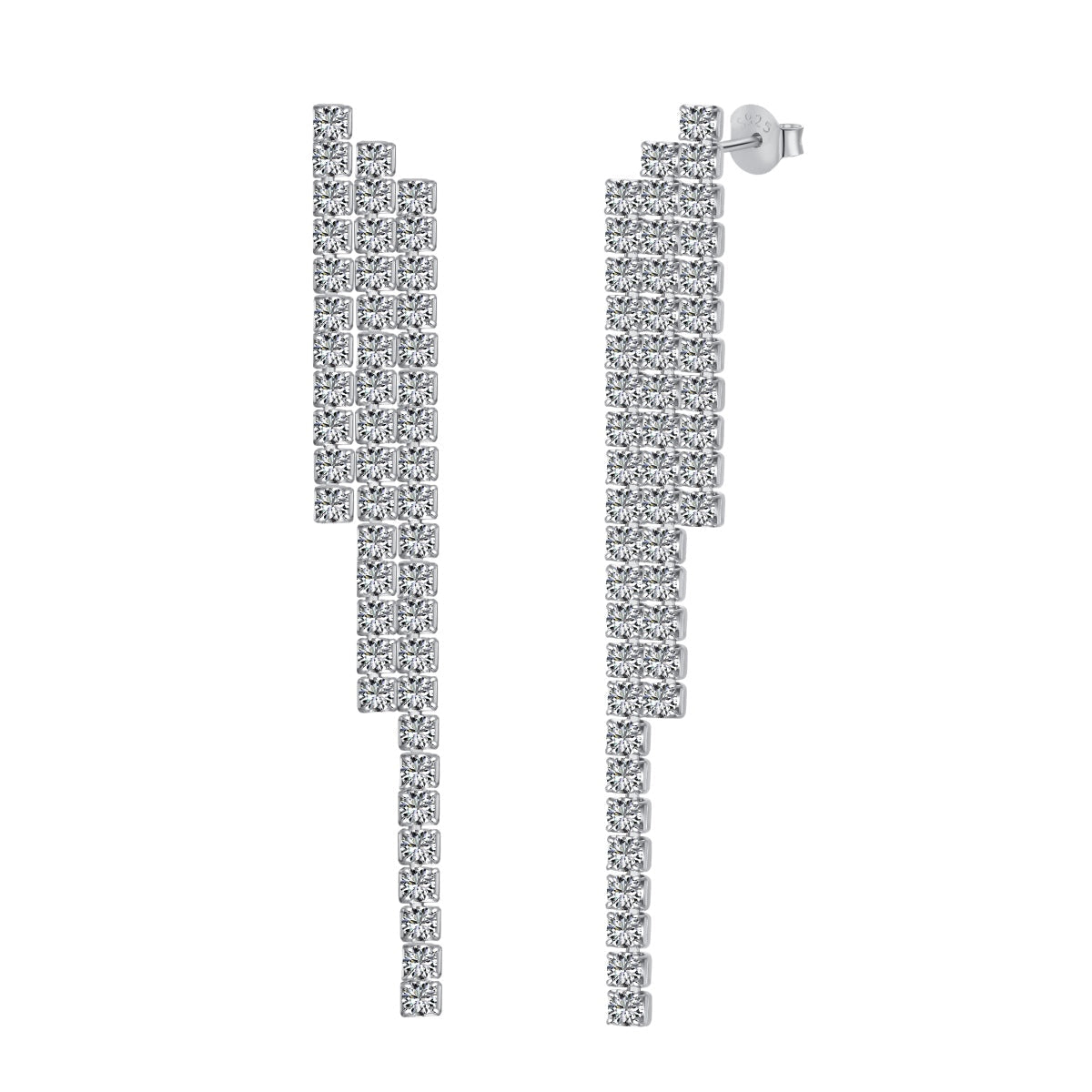 [Clover Jewelry]Luxuriöse zierliche Bankett-Ohrringe