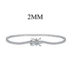 [Clover Jewelry]Strahlendes, farbenfrohes, rund geschliffenes Party-Armband