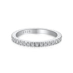[Clover Jewelry]Zarter funkelnder runder Alltagsring