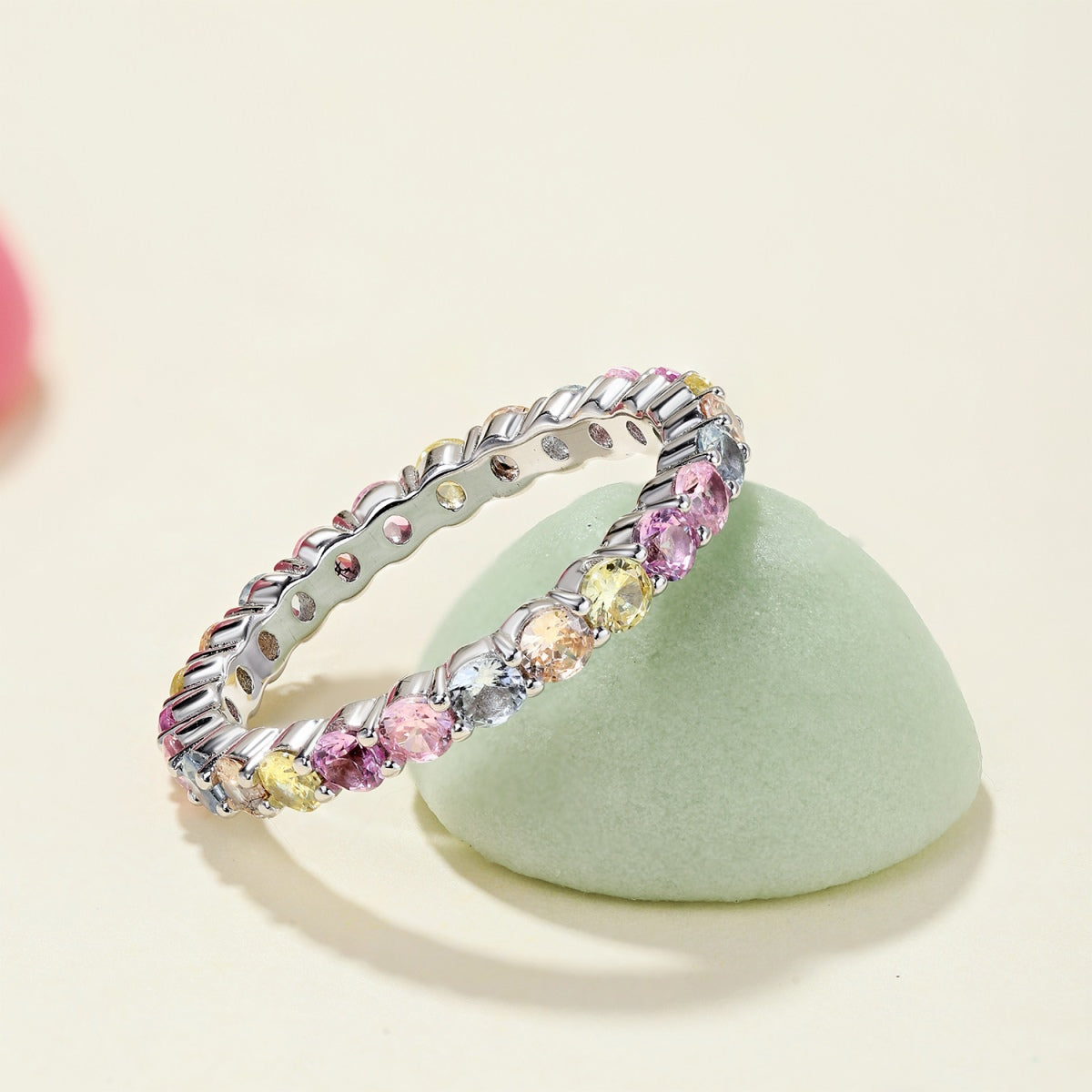 [Clover Jewelery]Dazzling Resplendent Round Cut Party Ring