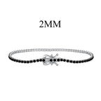 [Clover Jewelry]Strahlendes, farbenfrohes, rund geschliffenes Party-Armband