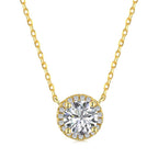 [Clover Jewelry]ラグジュアリーラウンドカットネックレス