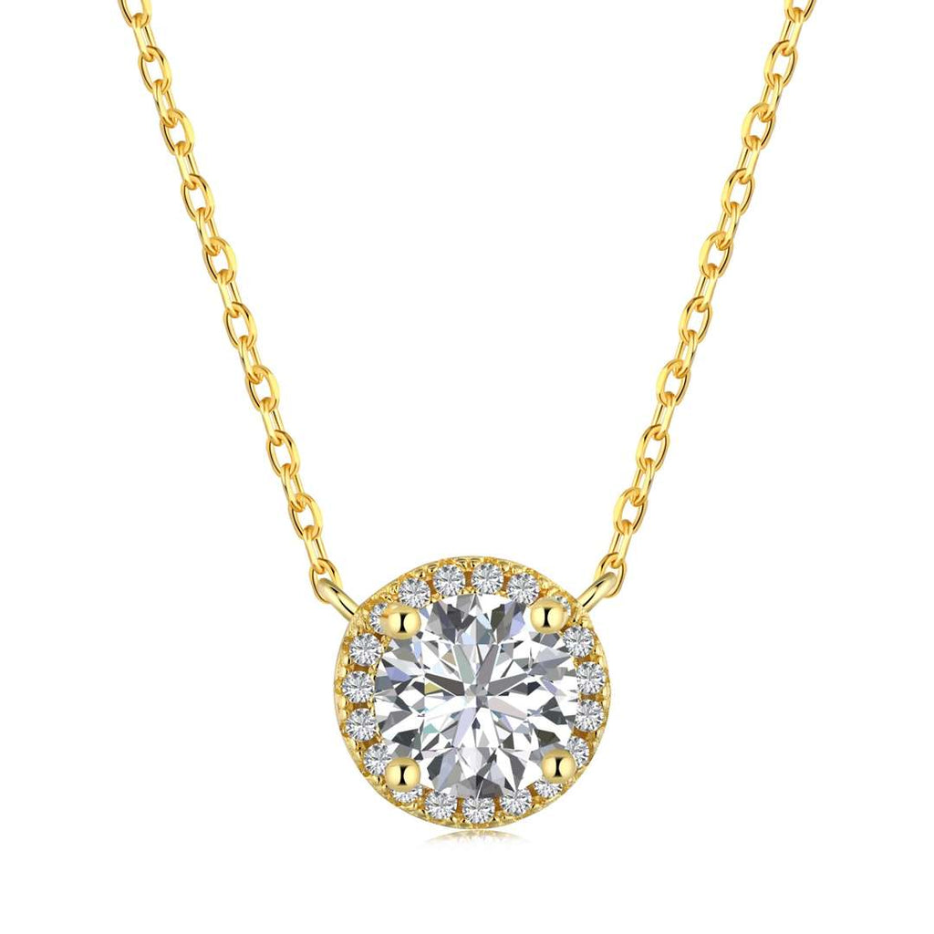 [Clover Jewelry]ラグジュアリーラウンドカットネックレス