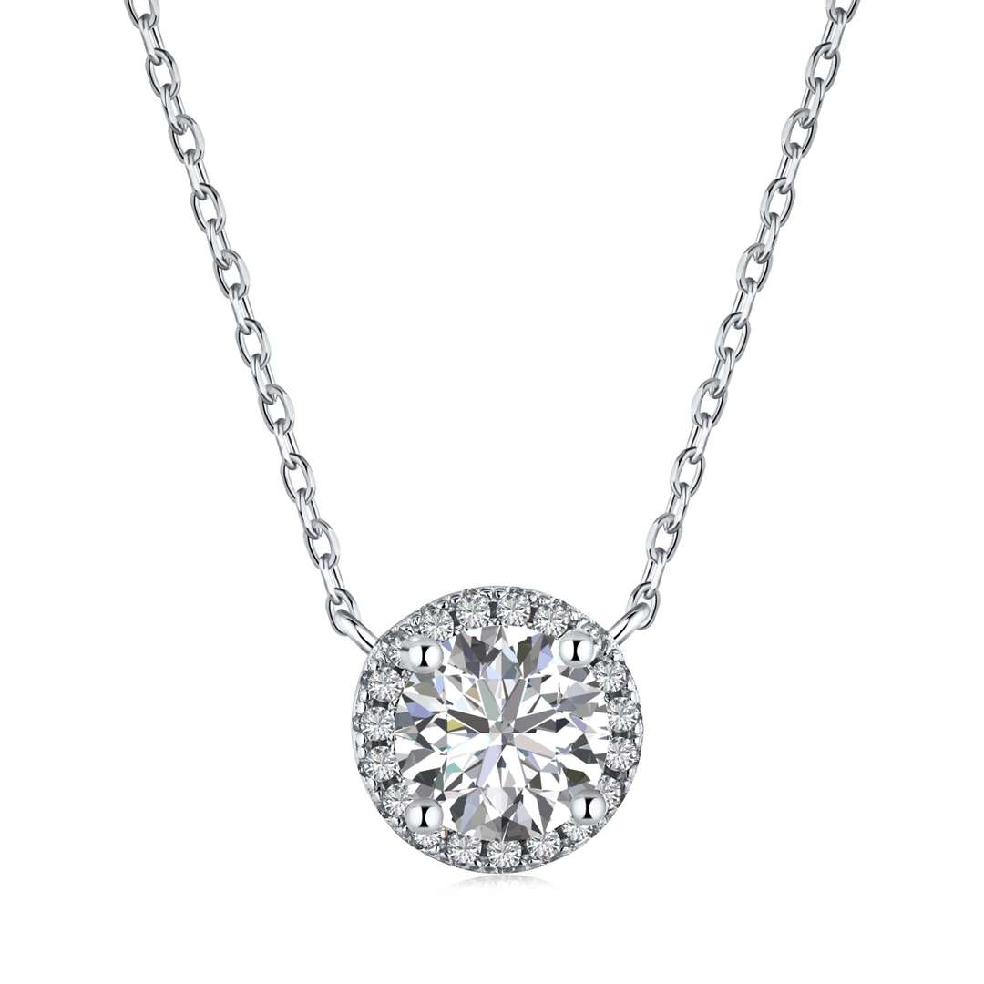[Clover Jewelry]ラグジュアリーラウンドカットネックレス