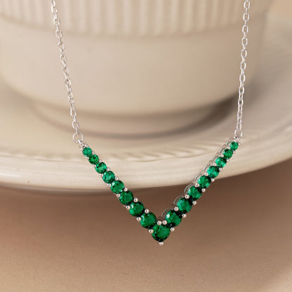 [Clover Jewelery]Ornate Round Cut Necklace