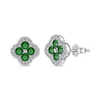 [Clover Jewelry]四つ葉のクローバー型ピアス