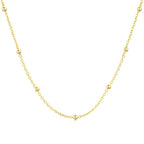 [Clover Jewelry]Kleine Perlen-Schlüsselbeinkette Schlichte Halskette