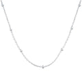[Clover Jewelry]Kleine Perlen-Schlüsselbeinkette Schlichte Halskette