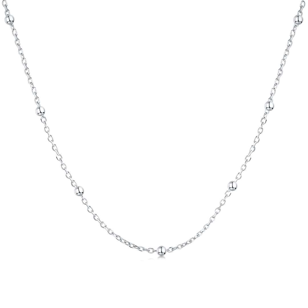 [Clover Jewelery]Small Bead Clavicle Chain Simple Necklace