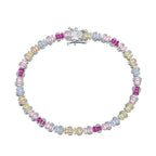 [Clover Jewelry]Zartes, farbenfrohes Armband mit Smaragdschliff für Partys