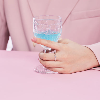 [Clover Jewelery]Ornate Vibrant Round Cut Daily Ring