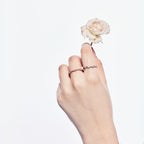 [Clover Jewelry]Ornate Vibrant Round Cut Daily Ring